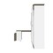 Bestar Orion 124W Queen Murphy Bed with Shelving and Fold-Out Desk (125W), White & Walnut Grey 116876-000017 - alternate 7
